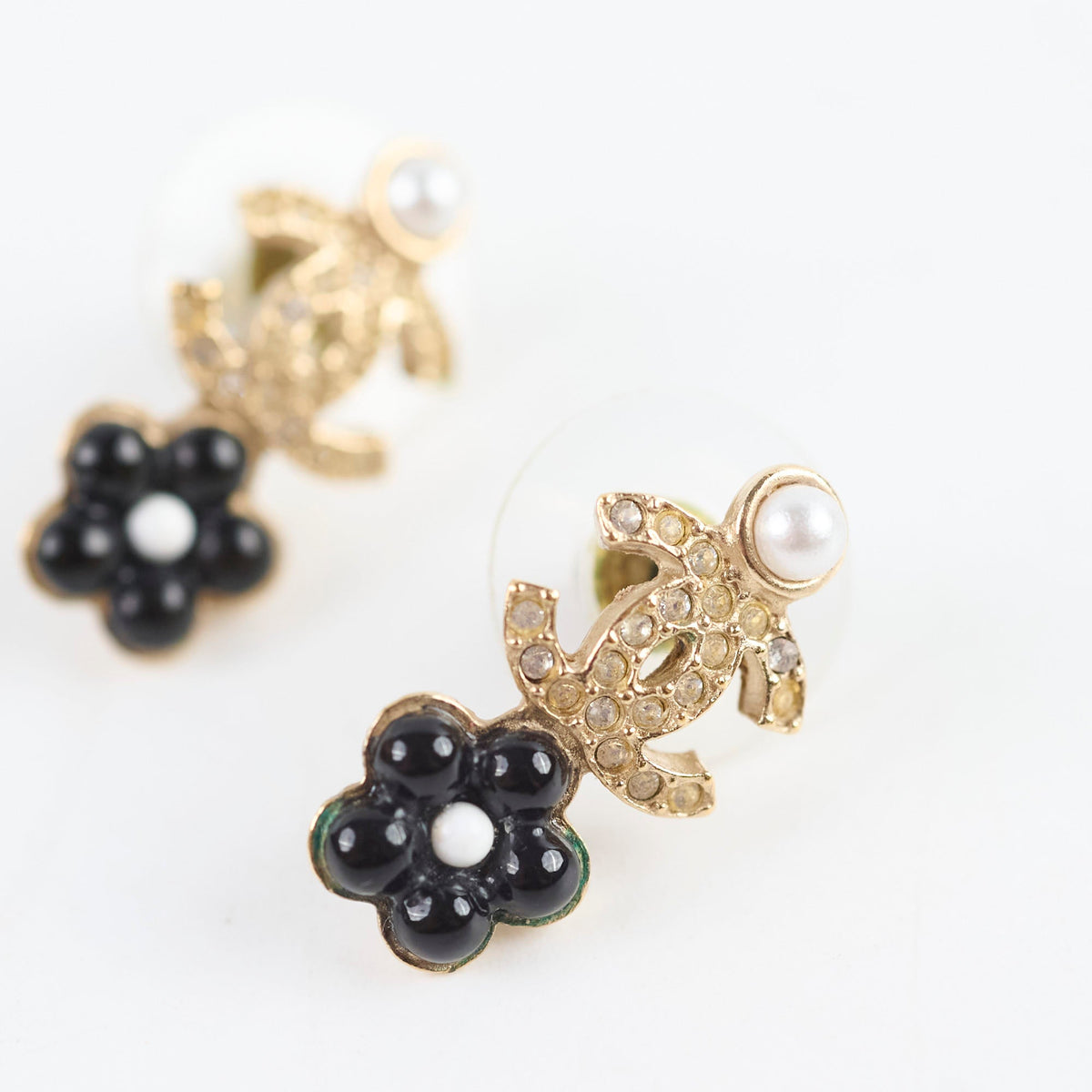 Chanel CC Flower Earrings Costume Jewellery - photo 4