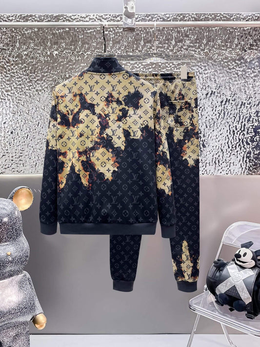 Louis Vuitton Monogram Bleached Effect Tracksuit Black and Tan - photo 2