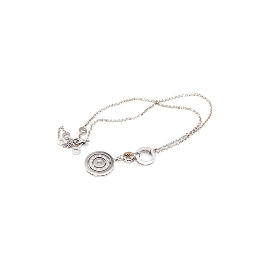 Bulgari 18k White Gold Round Pendent Necklace - photo 2