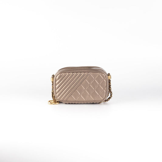 Chanel Calfskin Crossbody Bag Nude - photo 2