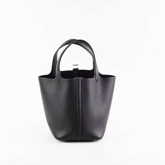 Hermes Picotin 18 Clemence Black U Stamp (2022) - photo 2
