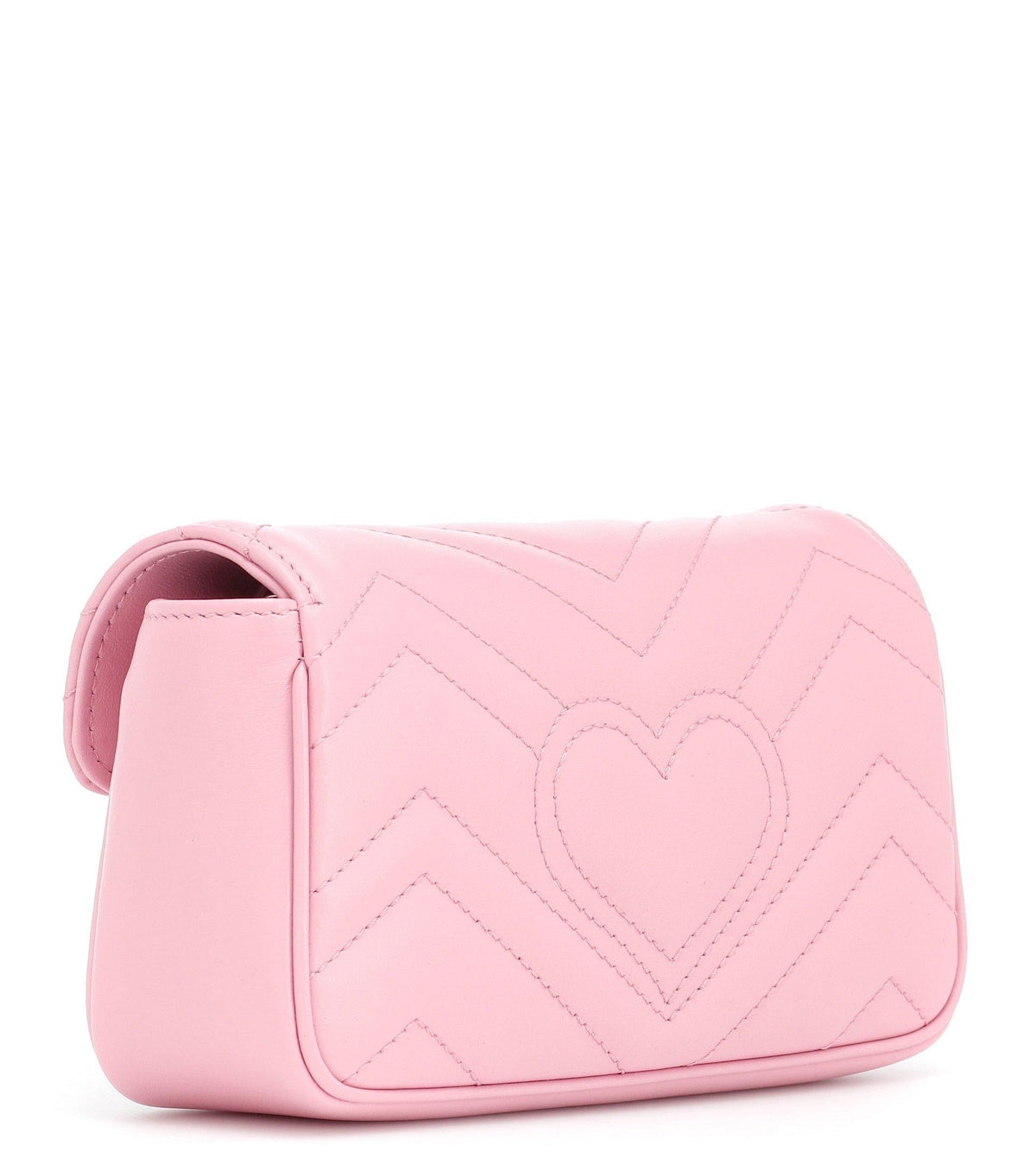 Gg Marmont Super Mini Leather Shoulder Bag Wild Rose - image 4
