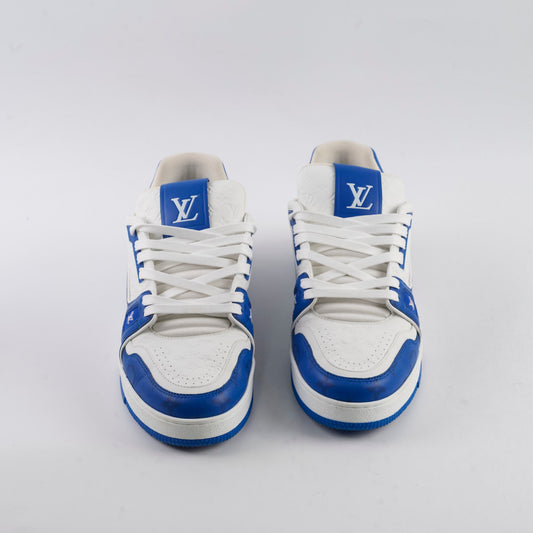 Louis Vuitton Men's 54' Trainers White/Blue Size UK Size 8.5 - photo 2
