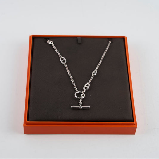 Hermes Farandole Silver Necklace 80 - photo 2