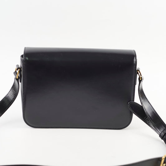 Celine Classique Medium Triomphe Bag Black - photo 2