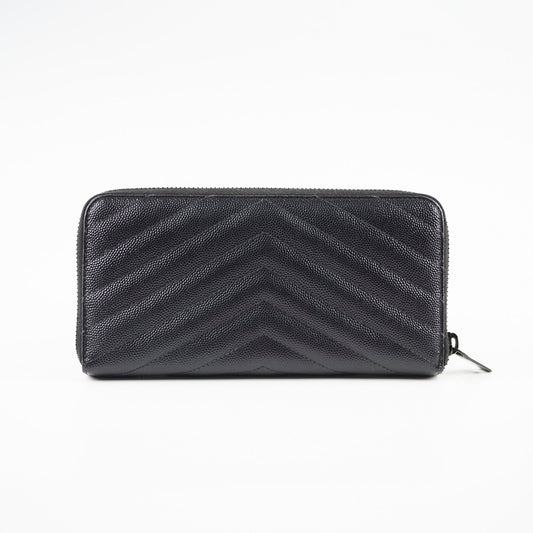 Saint Laurent Logo Long Wallet Black - photo 2