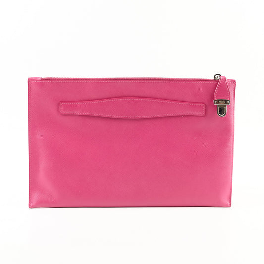 Prada Saffiano Pouch Pink - photo 2