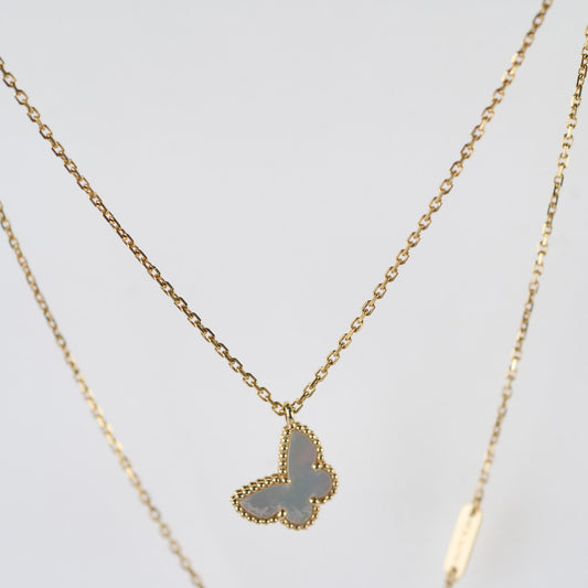 Van Cleef & Arpels VCA MOP Lucky Butterfly Pendant Necklace - photo 2