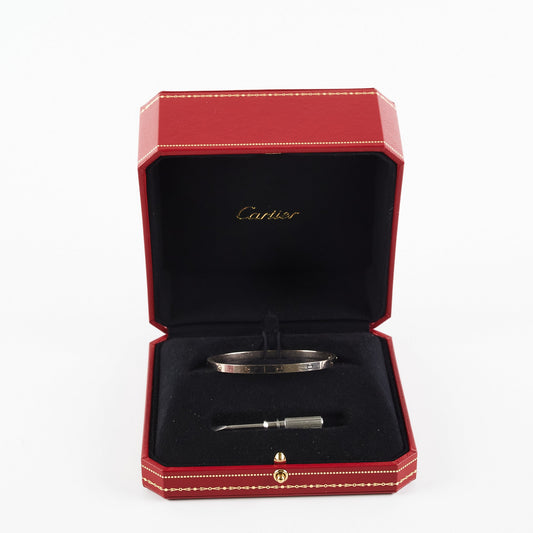 Cartier SM Love Bangle White Gold 17 - photo 2