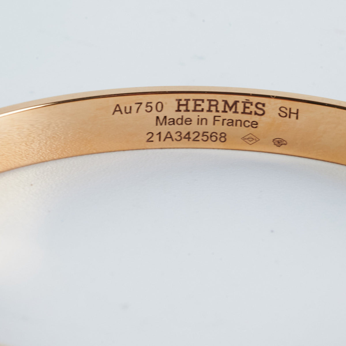 Hermes Collier De Chien Bangle Yellow Gold (Size SH) - photo 7
