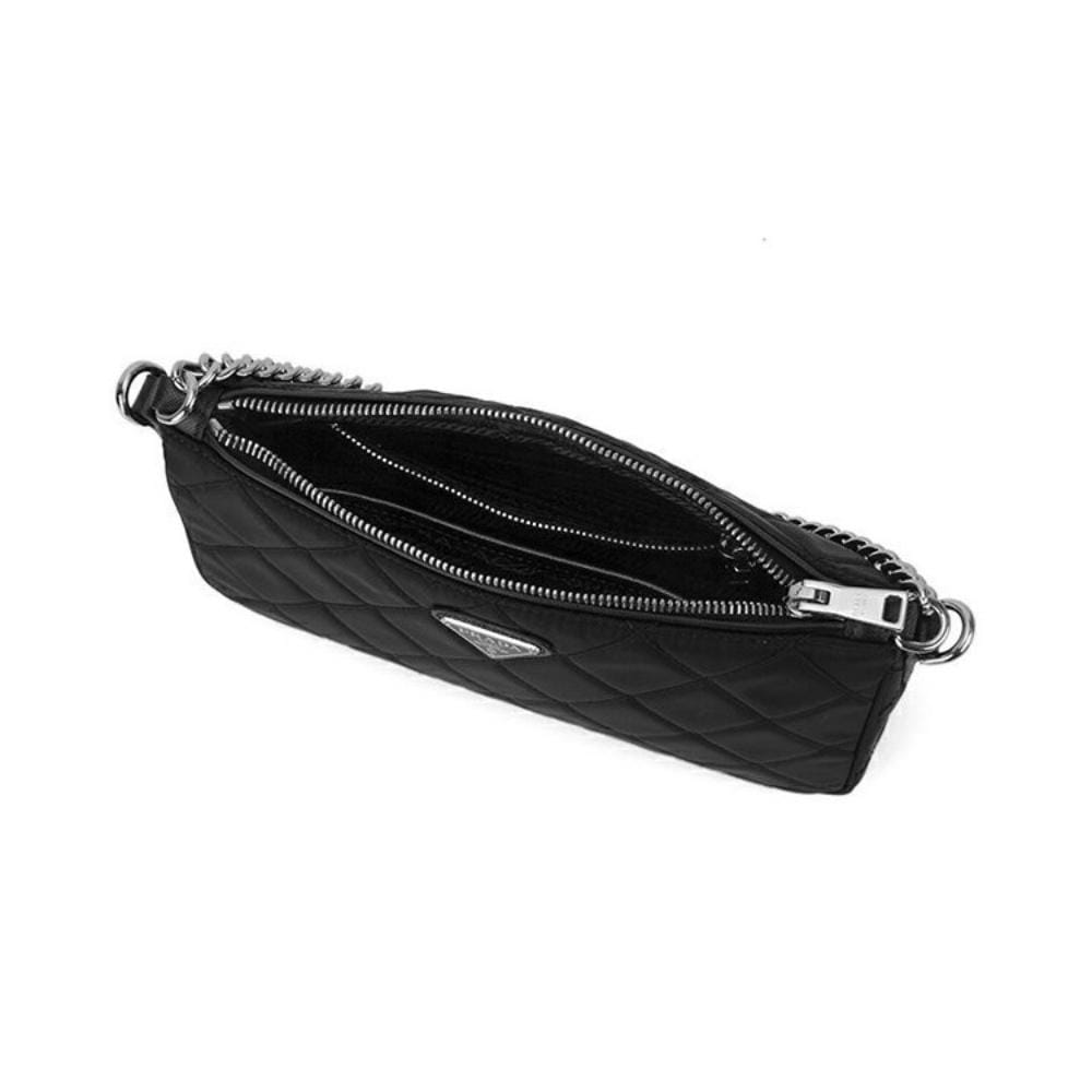 Prada Quilted Tessuto Nylon Shoulder Bag in Black - photo 3