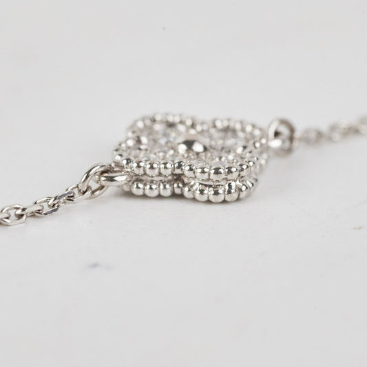 Van Cleef and Arpels Sweet Alhambra 1 Motif Diamond Bracelet - photo 2