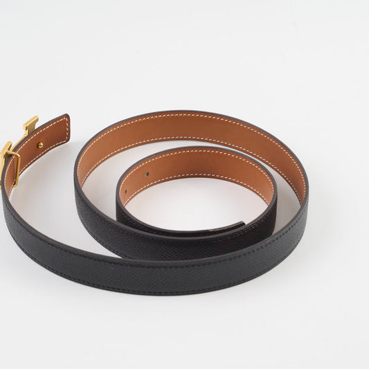 Hermes Constance 24mm Belt Reversible Black/ Gold GHW size 90 - photo 2