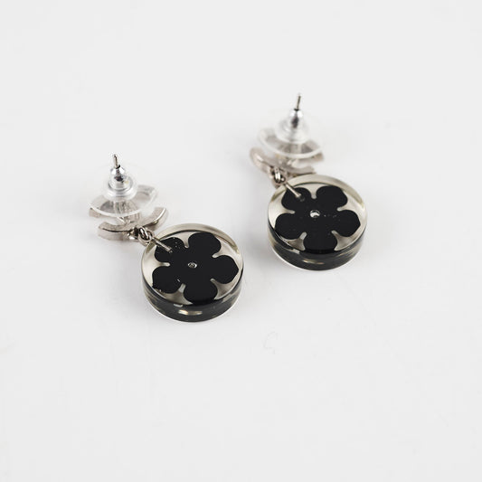 Chanel Flower Crystal CC Logo Earrings - photo 2