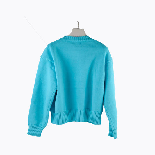 Chanel Knit Jumper Aqua Blue - Size 36 - photo 2