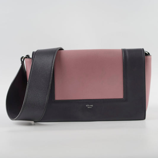 Celine Medium Frame Bag Pink Navy - photo 2