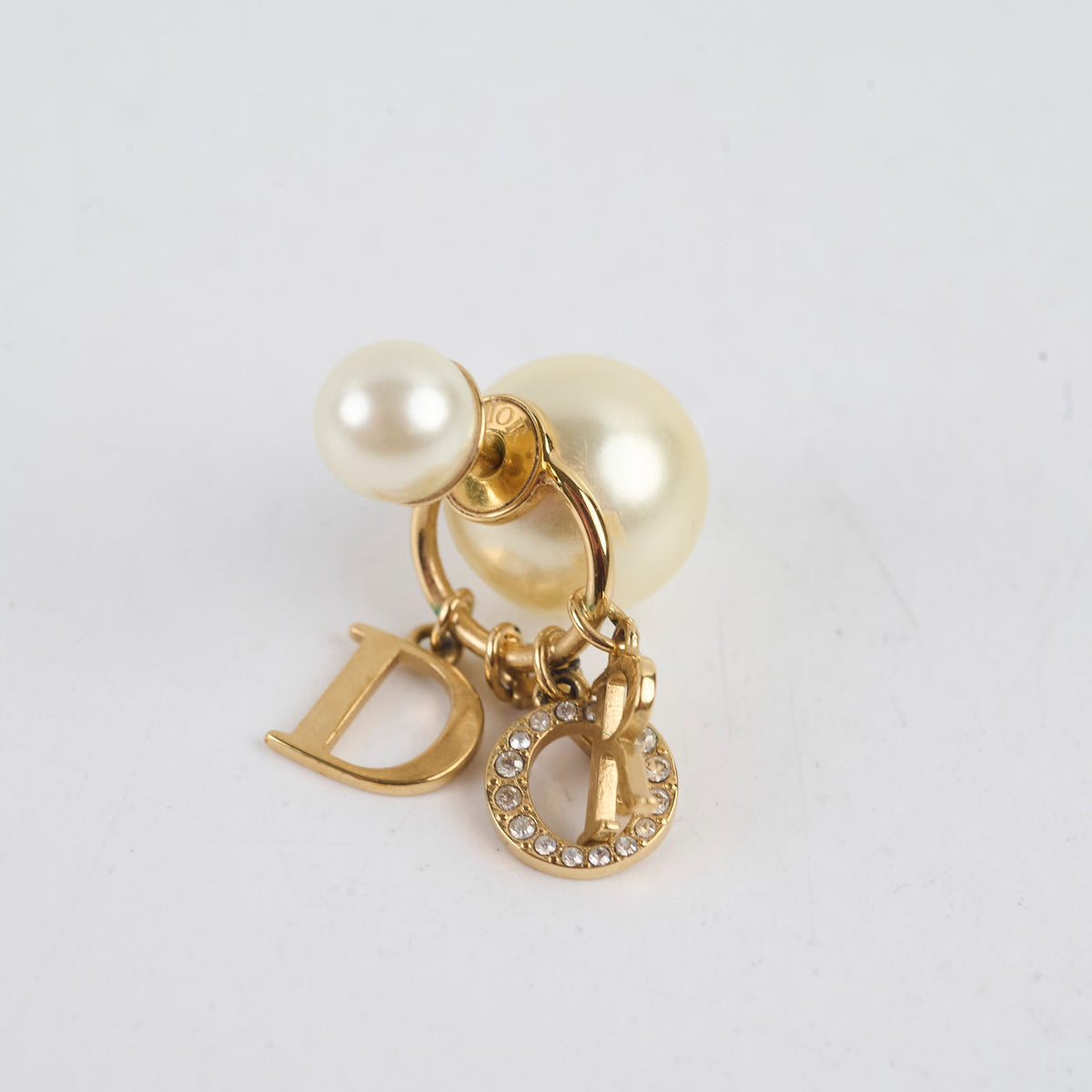 Christian Dior Tribale Earrings with Pearls & Crystal Costume Jewellery - photo 4