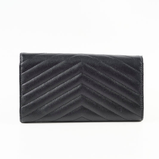 Saint Laurent Cassandre Matelasse Long Wallet Black - photo 2