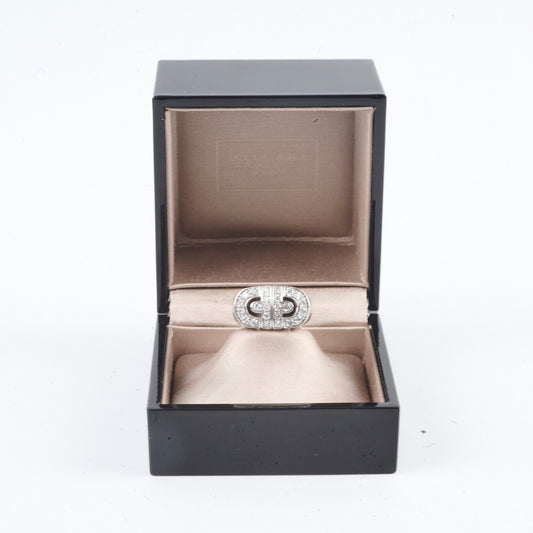 Bvlgari Diamond Parentesi 18k White Gold US Size 5 Ring - photo 2