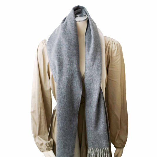 Hermes Cashmere Double Face White/Grey Scarf - photo 2