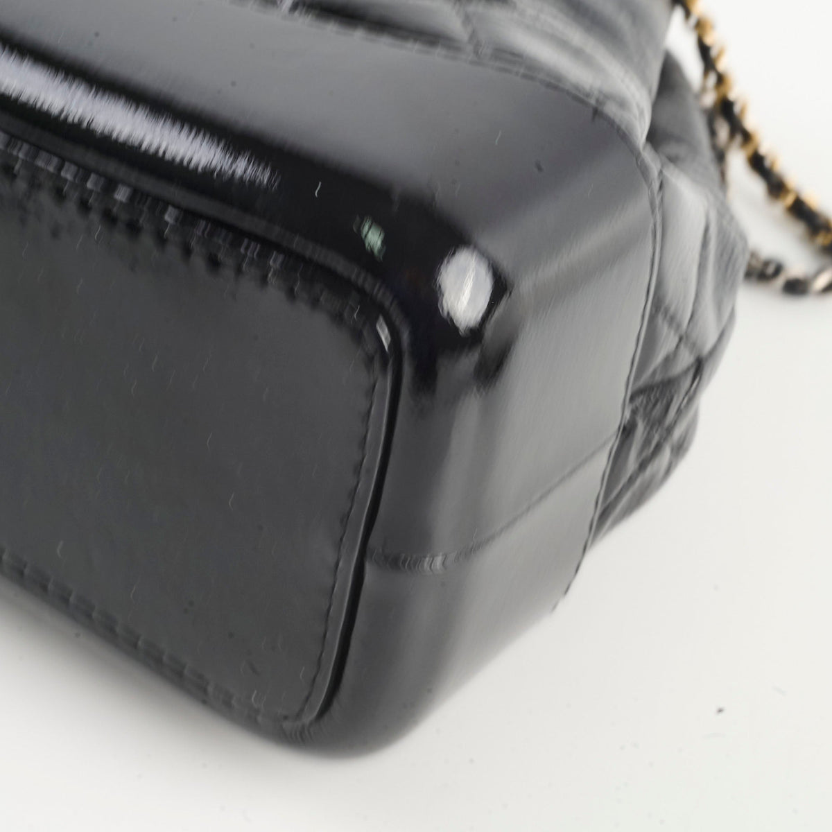 Chanel Gabrielle Black Leather/Patent Backpack - photo 12