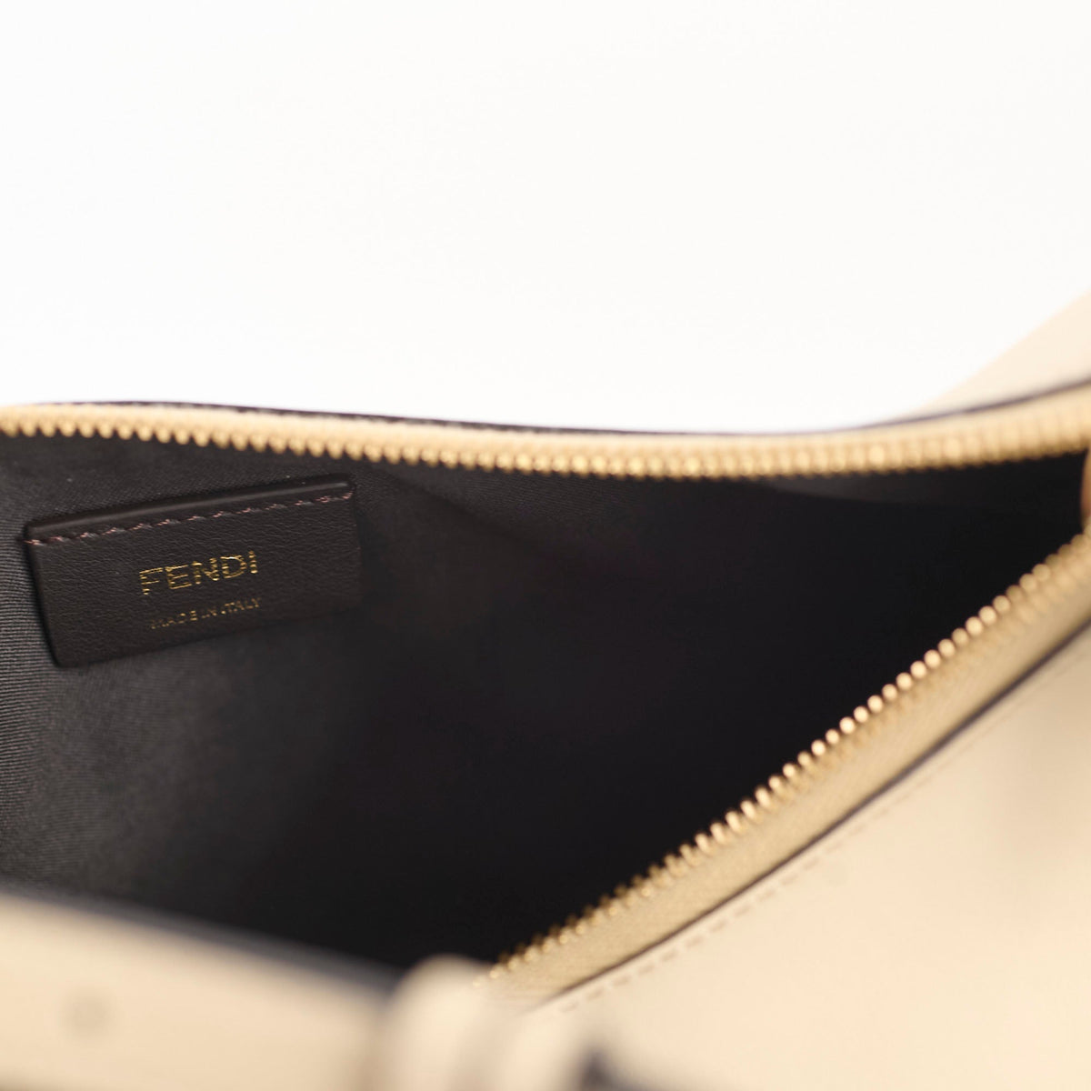 Fendi Fendigraphy Small Leather Hobo Beige - photo 11