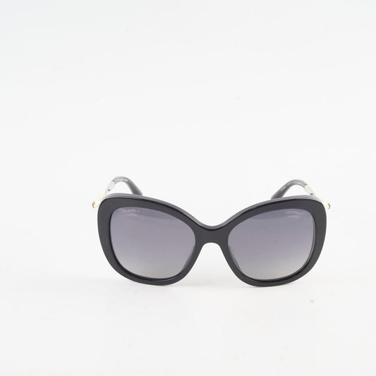 Chanel Pearl Detail Black Butterfly Sunglasses - photo 2