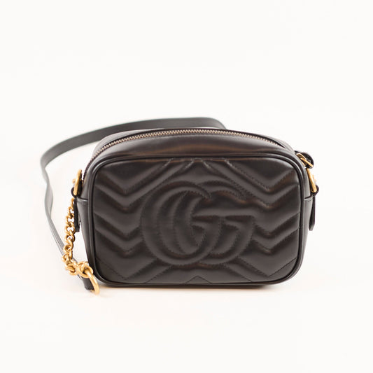 Gucci Mini Marmont Camera bag Black (2025) - photo 2