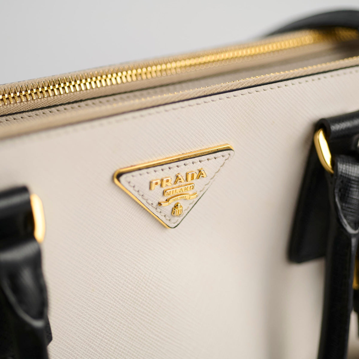 Prada Saffiano Galleria Tote Two Tone Black/White - photo 14