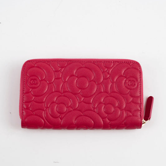 Chanel Camellia Wallet Pink Caviar - photo 2