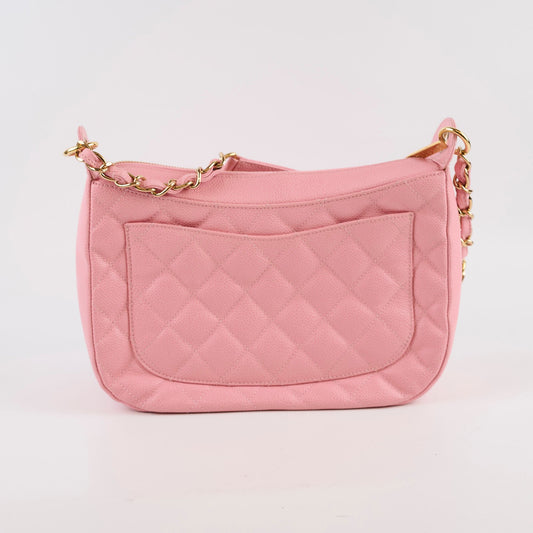 Chanel Pink Quilted Caviar Timeless Shoulder Bag - photo 2