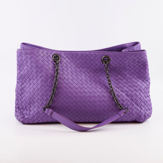 Bottega Veneta Purple Intrecciato Large Tote - photo 2