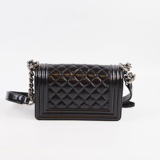 Chanel Small Boy Patent Black - photo 2