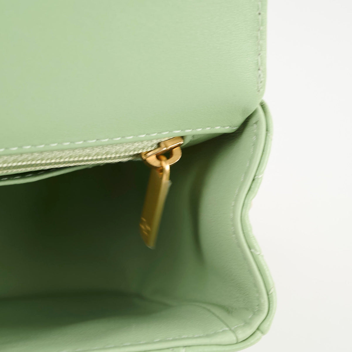 Chanel Mini Rectangular Top Handle Light Green Seasonal - photo 14