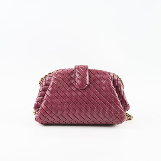 Bottega Veneta Lauren 1980 Clutch Small Burgundy - photo 2