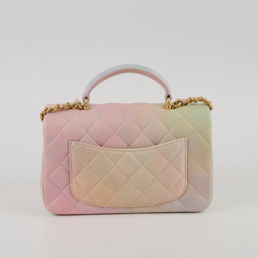 Chanel Top Handle Mini Rectangle Rainbow (microchip) - photo 2