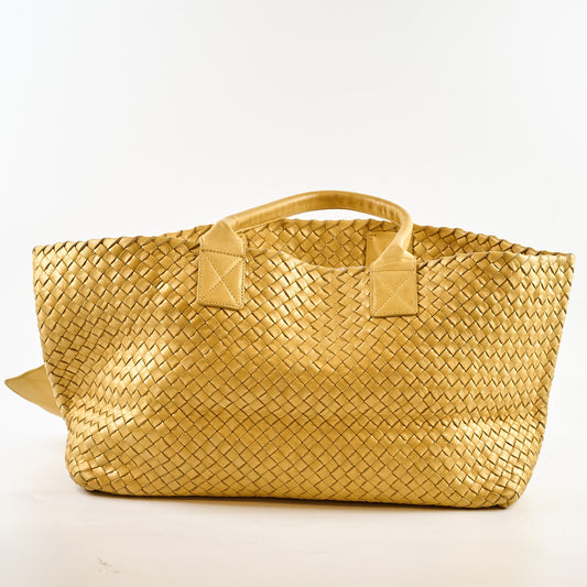 Bottega Veneta Large Intrecciato Cabat Yellow - photo 2