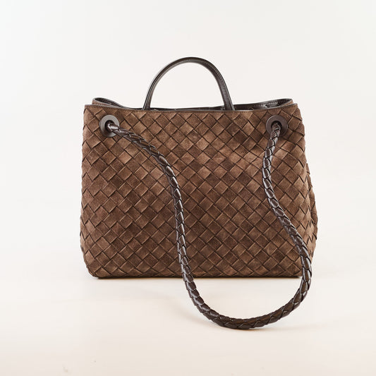 Bottega Veneta Bottega Andiamo Brown Suede Medium - photo 2