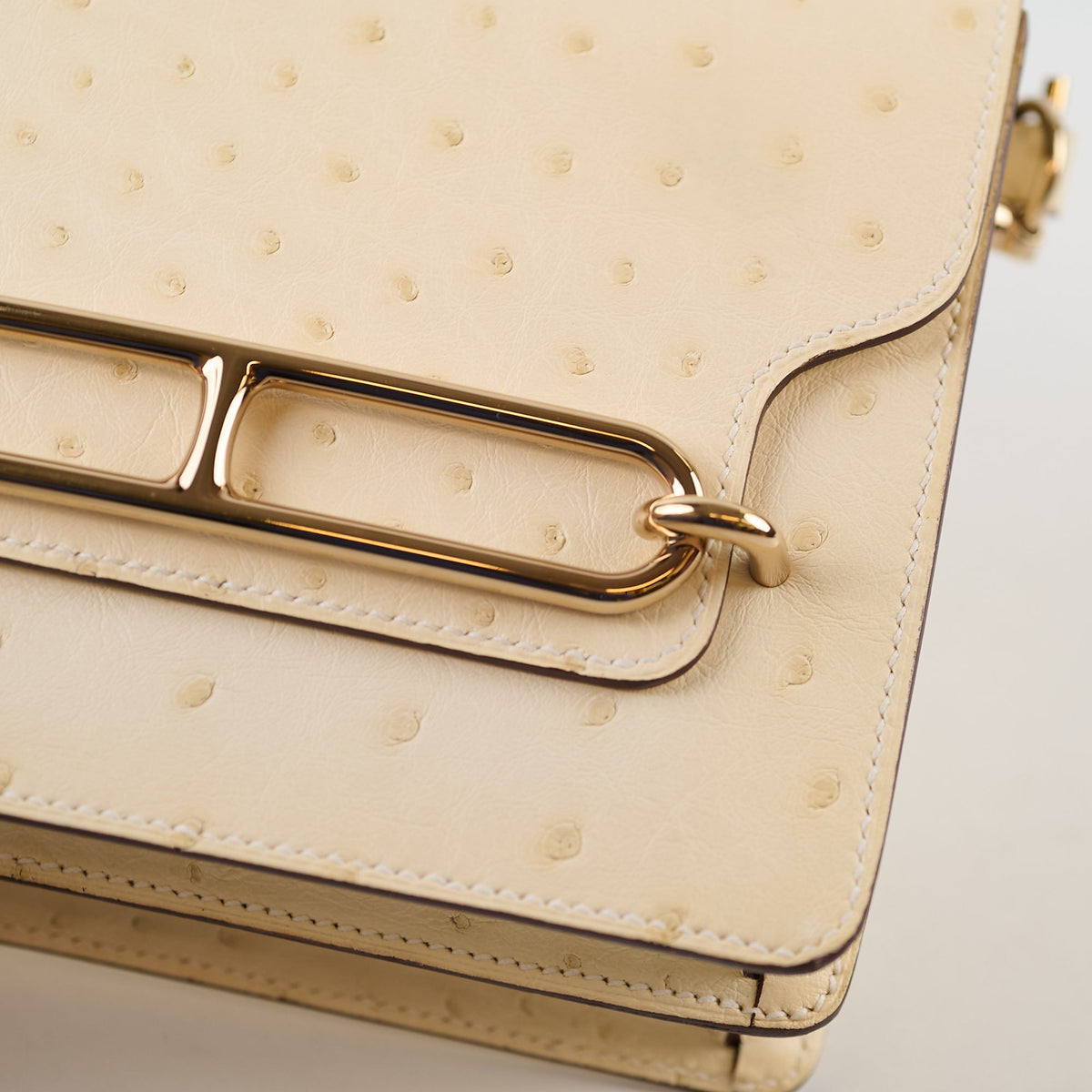 Hermes Mini Roulis Nata Ostrich B Stamp - photo 11