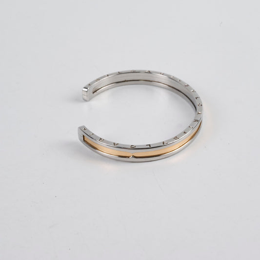 Bvlgari B-Zero Stainless Steel Rose Gold Cuff Size S/M - photo 2