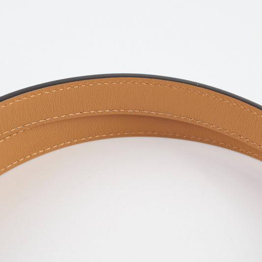 Hermes Kelly 18 Adjustable Belt Noir with Rose Gold - B Stamp - photo 2