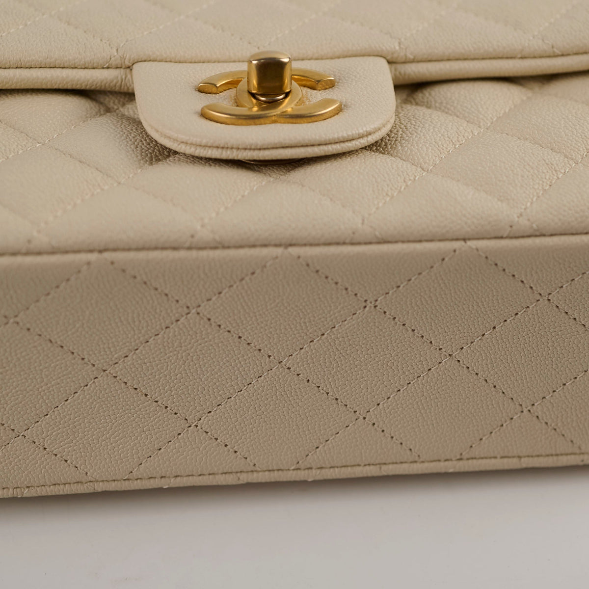 Chanel Caviar Mini Rectangular with Top Handle Ivory - photo 13