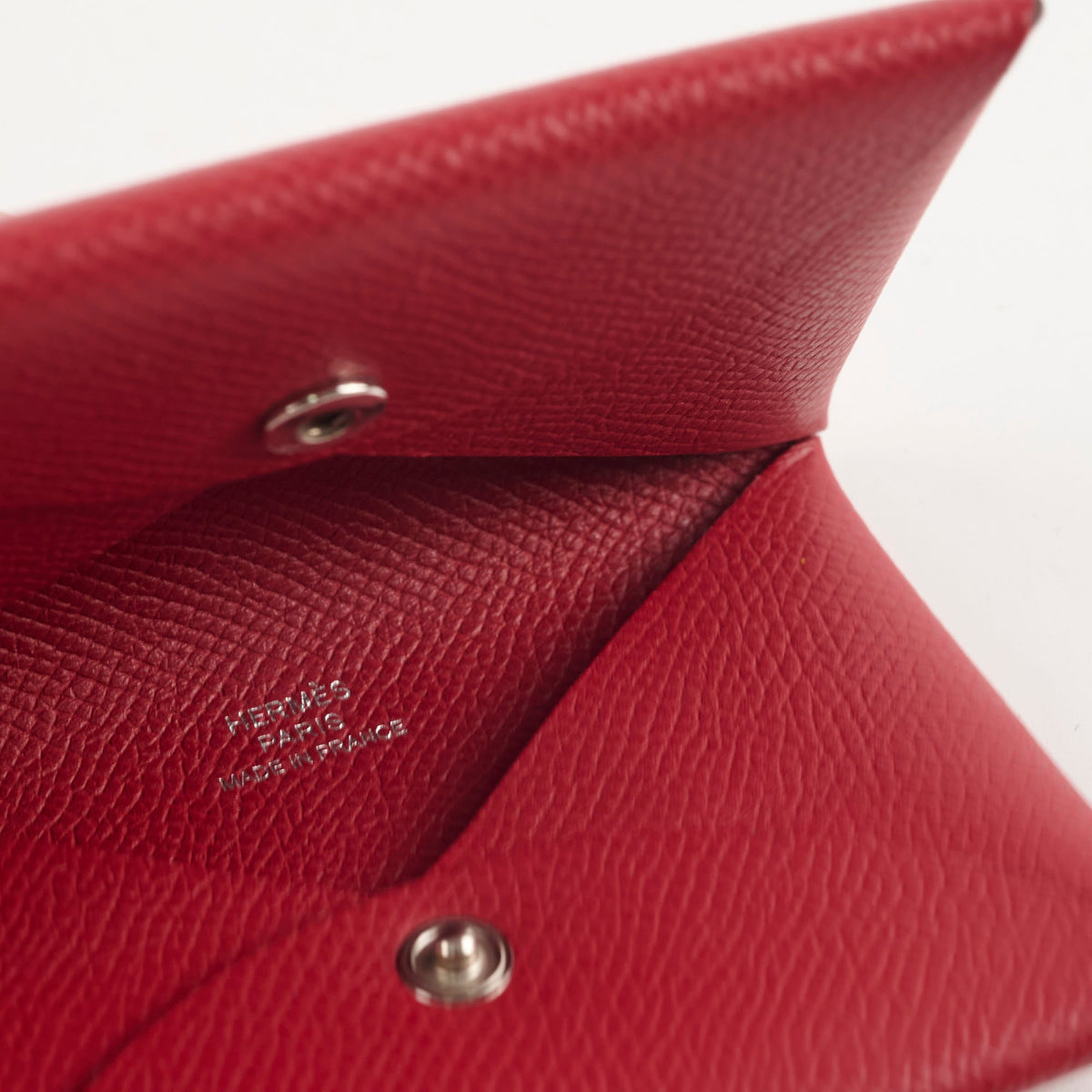 Hermes Calvi Cardholder Epsom Rouge Garance - photo 6