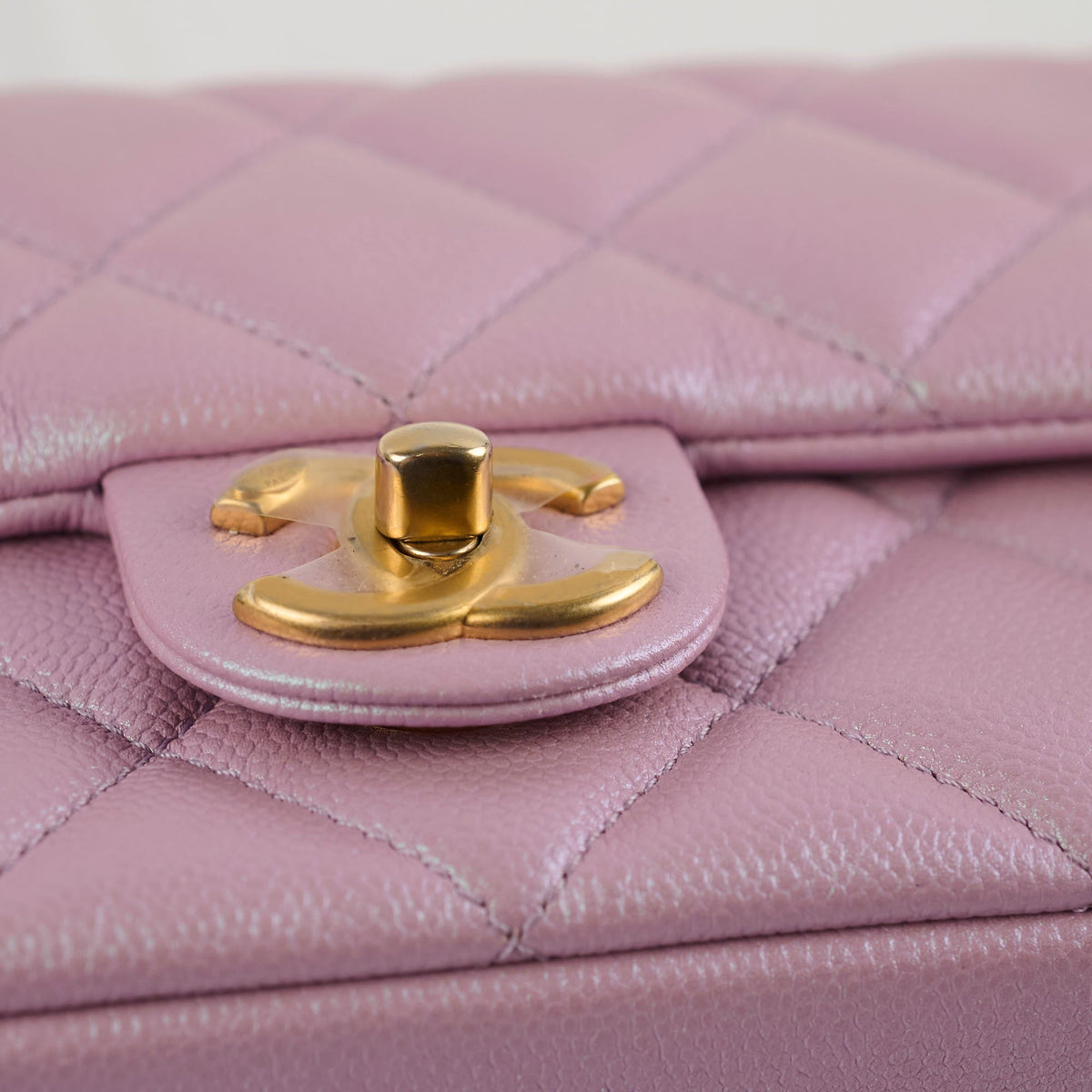Chanel Caviar My Perfect Square Mini Iridescent Pink Microchip - photo 14