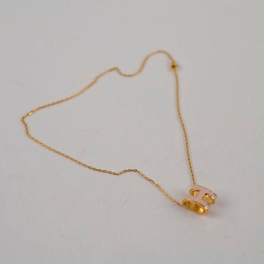 Hermes Pop H Necklace Light Pink - photo 2