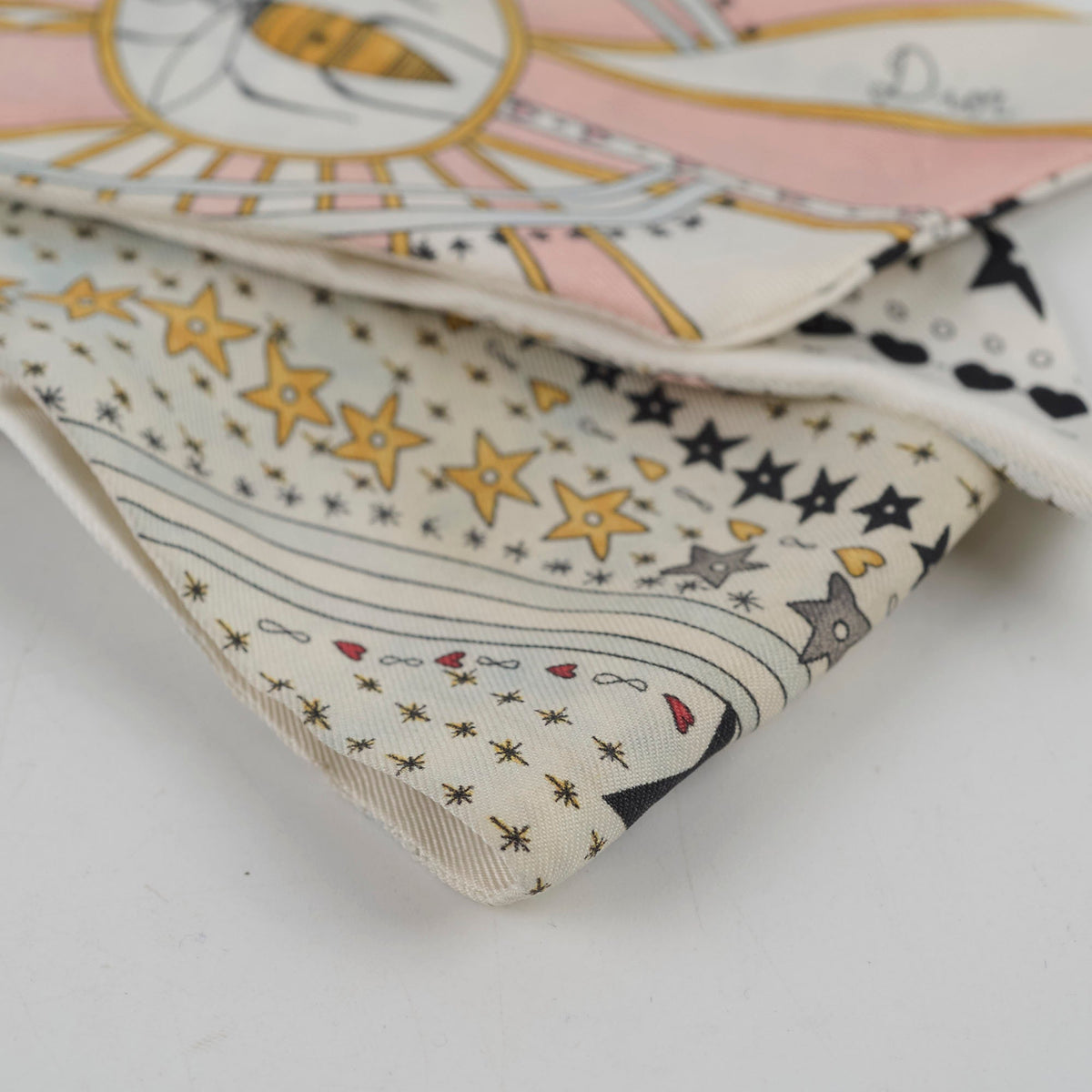Dior Silk Mitzah Scarf Cream/ Pink - photo 7