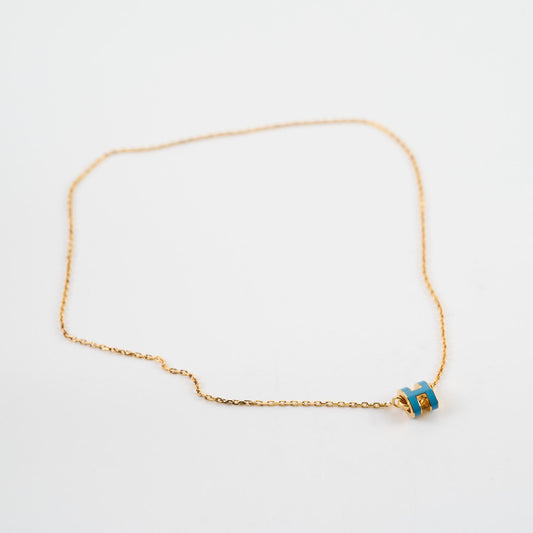 Hermes mini pop H necklace Blue Jean - photo 2