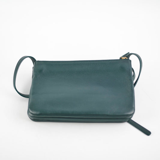 Celine Trio Bag Lambskin Green - photo 2
