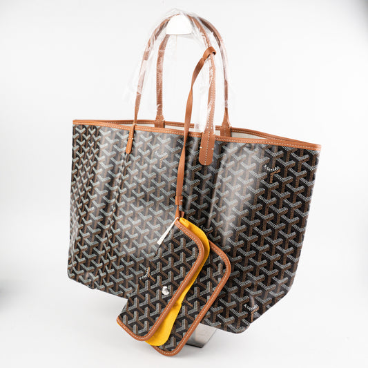 Goyard St Louis PM Tote Black/Brown -2024 - photo 2