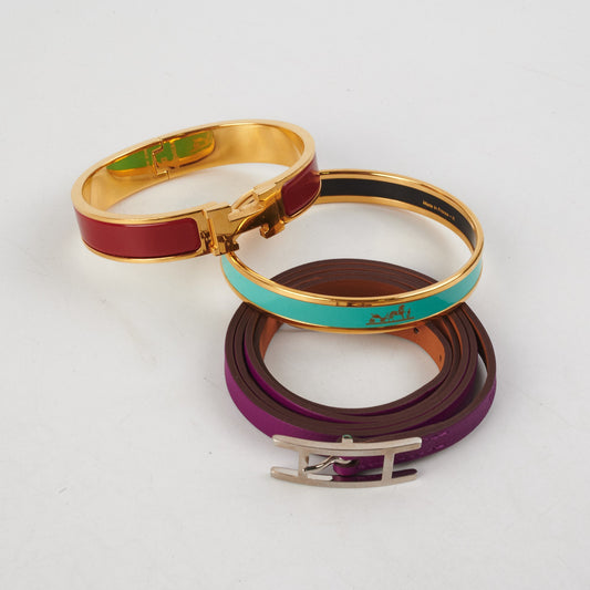 Hermes Bundle Bracelet (Click H Bracelet, Bijoux Bracelet, Behapi Triple Tour Bracelet) - photo 2